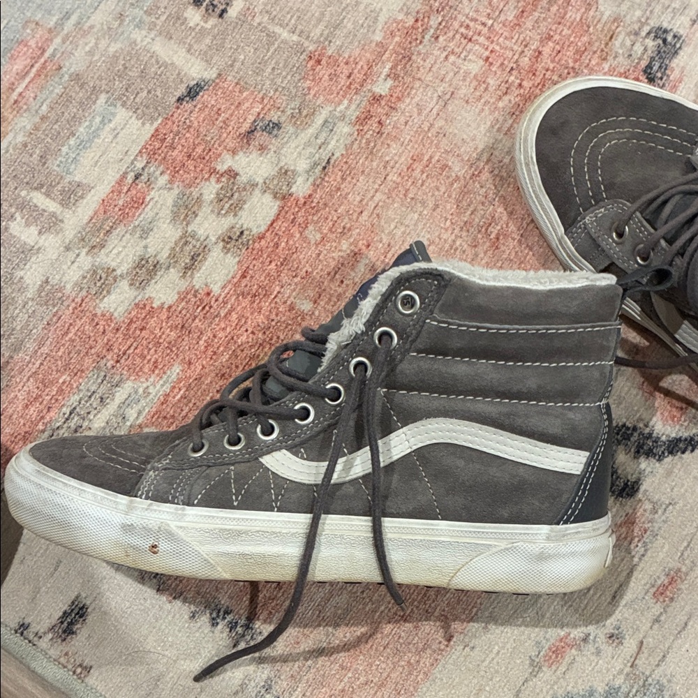 Vans Charcoal High-Top Sneakers